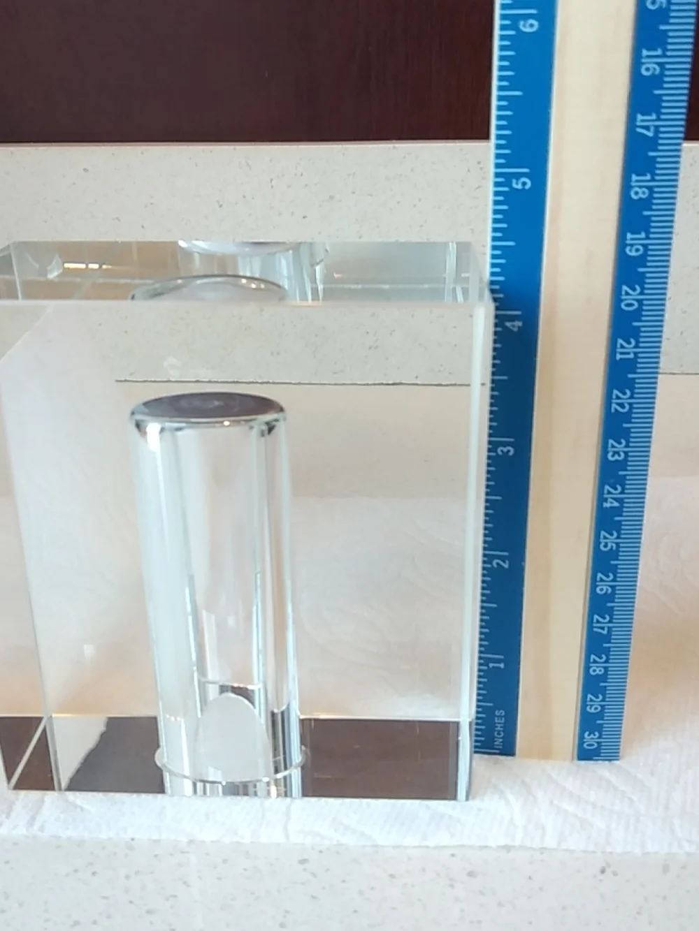 Modern Minimalist Clear Crystal Decorative Bud Vase